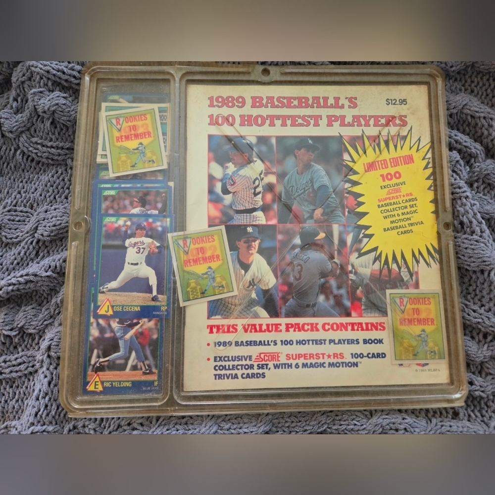 1989 Baseball's 100 Hottest Players Card Set
